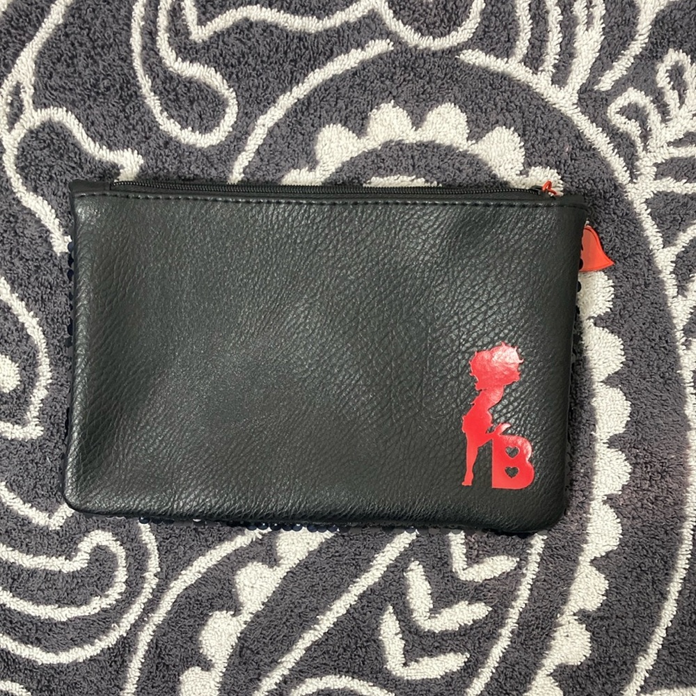 Betty Boop x IPSY Special Edition Black & Red sequins cosmetic bag